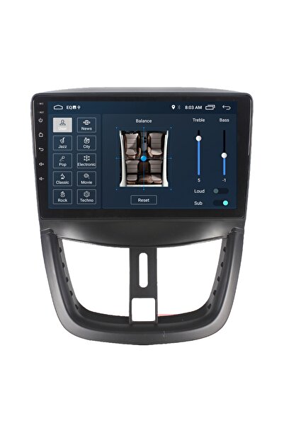 MYWAYY Peugeot 207 Android Carplay Navigasyon Multimedya Ekran Teyp 2gb Ram + 16gb Hdd