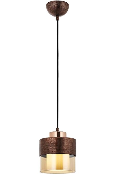 Avonni Avonnı Av-60193-1cpr Bakır Patina Boyalı Modern Avize E27 Metal Cam 15cm