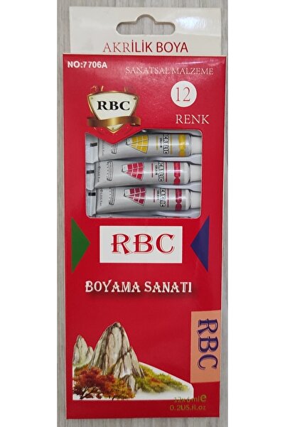 RBC Akrilik Boya 12'li Tüp