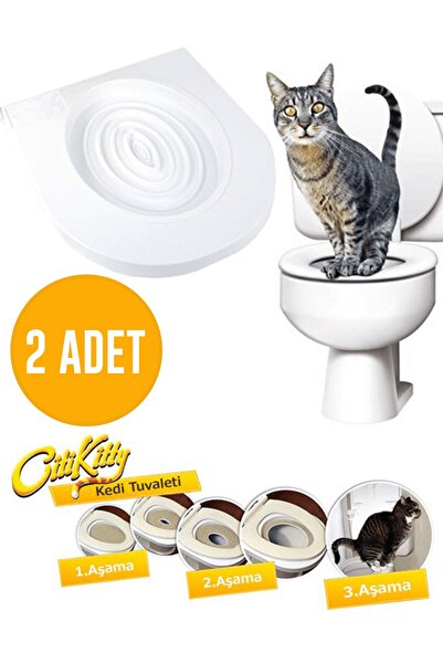 SmilingBasket Citi Kitty Kedi Tuvalet Eğitim Seti Klozet Alıştırma Aparatı 2l...