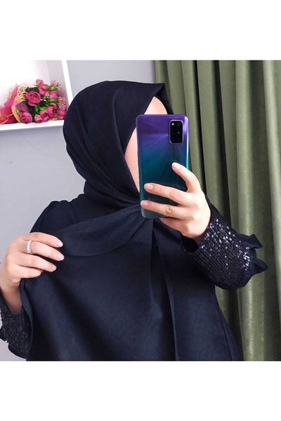 MODAS F Pattern Silky Jacquard Shawl
