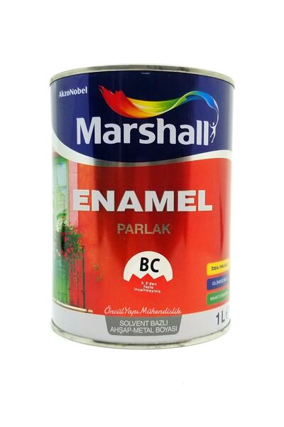 Marshall Enamel Parlak Ahşap - Metal Yağlı Boya 1 Litre Antrasit Gri
