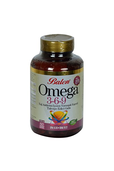 Balen Halal Certified Omega 3-6-9 1585 Mg X 60 Soft Capsules - Epa 18 Dha 12
