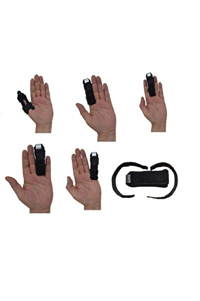 BELLFLEKSS مصحح دعم الإصبع قطعتين معدني ثنائي الاتجاه متوافق مع جميع الأصابع