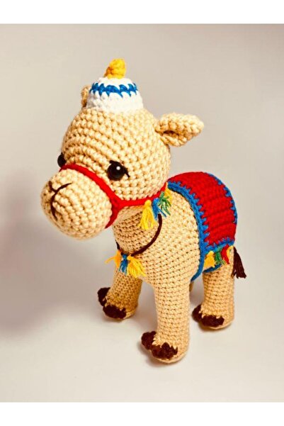 OYUNCAKPARK Takkeli Devecik Amigurumi Organik Oyuncak