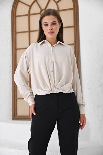 İroni Women's Blouse - Tie-Up Design