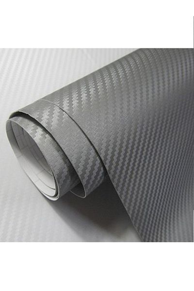 Fox Gray Carbon Coated Foil With Air Channels 152cm X 40cm