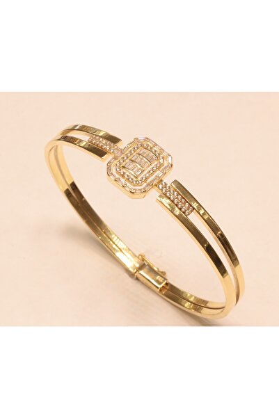 Hakan Güler Kuyumculuk Altın Baget Taşlı Kelepçe Bilezik