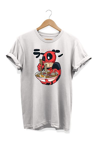 remonz Μπλουζάκι με στάμπα της σειράς Food Deadpool 100% βαμβακερό μεγάλο μέγεθος