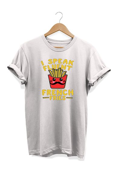 remonz Σειρά Food French Fries εμπριμέ 100% βαμβακερό μπλουζάκι μεγάλου μεγέθους