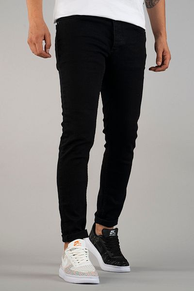 bombe Ανδρικό τζιν παντελόνι Slim Fit Skinny Cut μαύρο