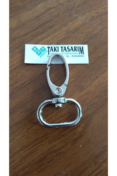 Engin TT Hook Keychain and Bag Hobby Apparatus (Silver Color - 5 Pieces)