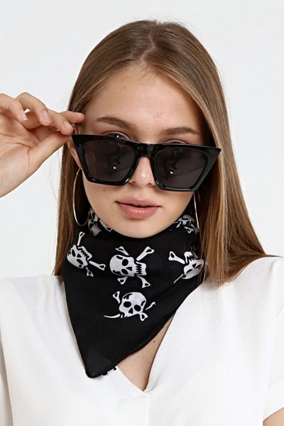 michaeller Bandana Skull 100% Cotton Unisex Μαύρο