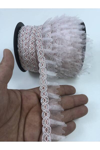 Hobigram Πούδρα Silver Glitter Ruffle Edge – Ειδικό Σχέδιο, Αξεσουάρ, Ποιοτική Παραγωγή, Στυλ που τραβάει τα βλέμματα – Dekorati