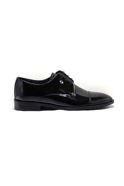 Pierre Cardin 7028 Model Classic Black Pantofi din piele lacuita