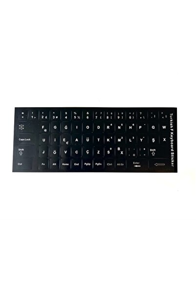 aogo F Klavye Stiker Türkçe Klavye Yapışkan Harf Dizilimi Turkish F Keyboard Sticker F Klavye Sticker