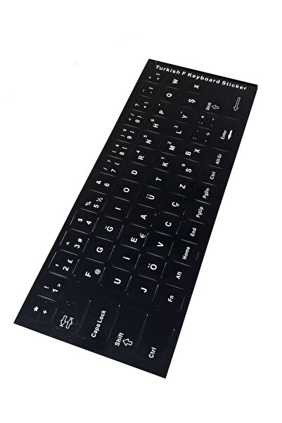 aogo F Klavye Stiker Türkçe Klavye Yapışkan Harf Dizilimi Turkish F Keyboard Sticker F Klavye Sticker