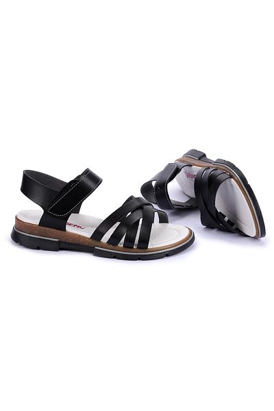 KARAMAZI Sandale pentru fete - Kiko Şb 2469-78 Ortho Pedic, papuci negri