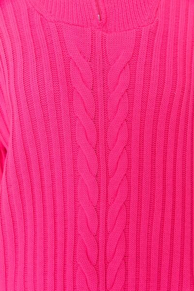Trendyol Modest Fuchsiový Thessaloniki pletený svetr na zip TCTAW23AK00017