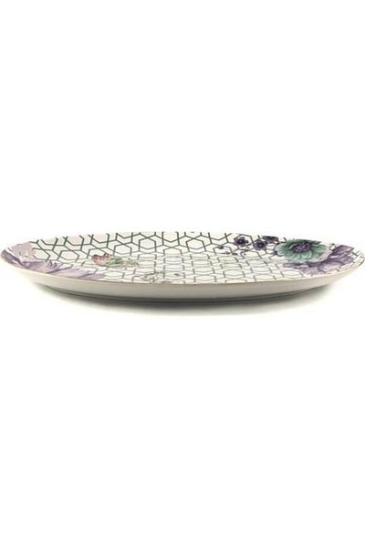 Mikasa Moor De16310011 Lily Oval Serving Plate