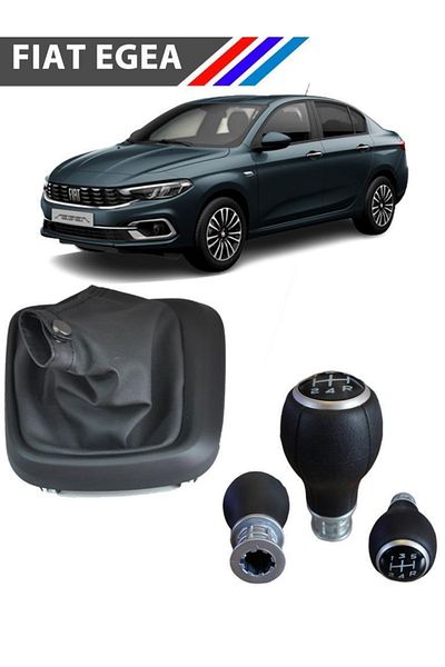 ZETOTO Fiat Egea 5 Advanced Gear Shift Knob and Gaiter Set 2016 - 2020