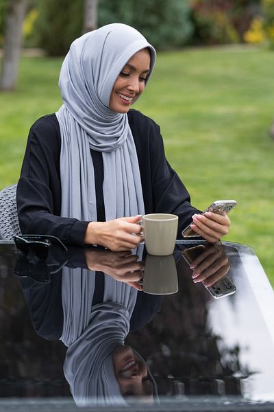 ELANS Combed Cotton Ready Shawl Stone Gray