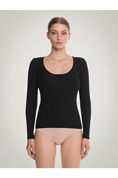Wolford Henley Top Long Sleeves