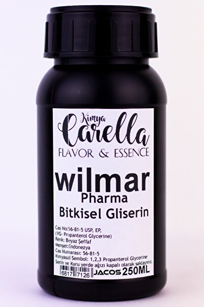 JACOS Wilmar Bitkisel Gliserin %99.8 Saflığında - Ithal 250 Ml