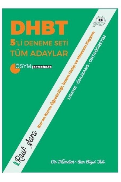 Rauf Şara 2020 Dhbt Tüm Adaylar 5 Deneme