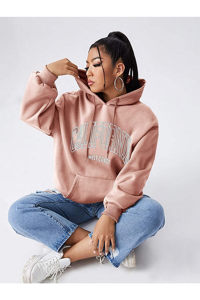 Machetta California Printed Hooded Oversize Sweatsihrt