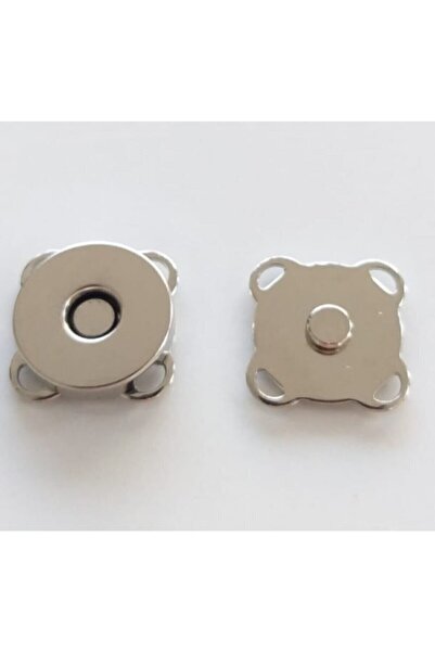 Düğmeci Ahmet Mini Sewable Magnet Snap Silver 1 Pair – Κιτ πλεξίματος – Κιτ π...