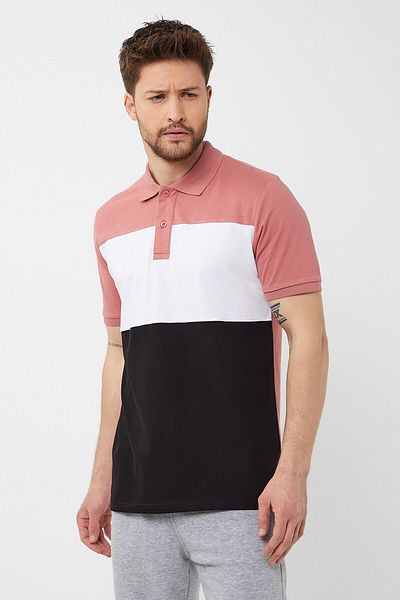 AMAZING CRASH Ανδρικό μπλουζάκι Polo Neck Three Colors Slim Fit