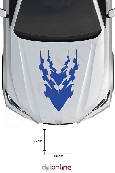 Dijitonline Autocolant Tribal Banda Bonnet Auto Autocolant 95x60 Cm