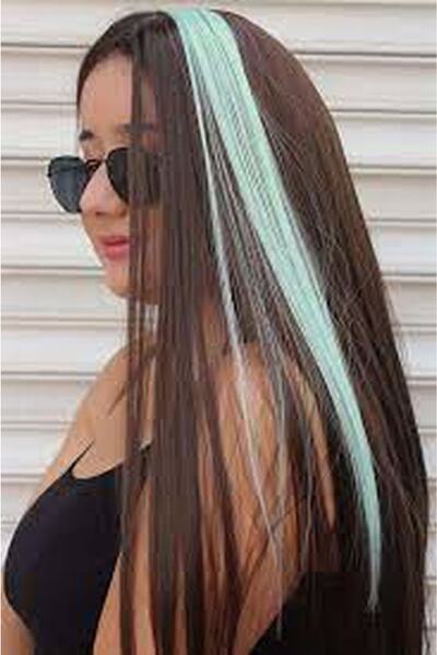 Jelen Aksesuar Water Green Snap Hairpiece 50cm Snap on Hair