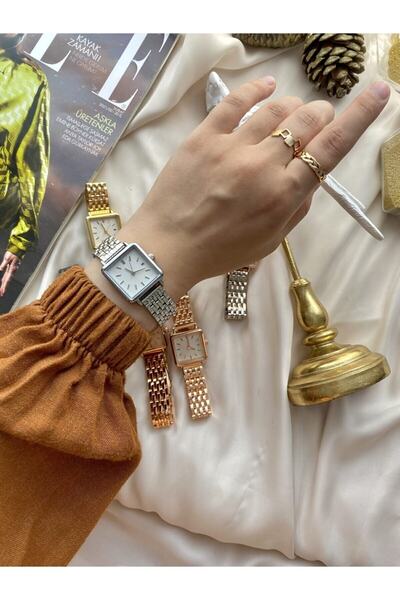 İSTLİV ساعة يد بتقويم مربع