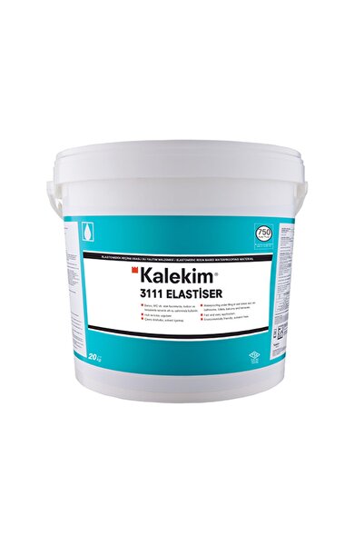 Kalekim 3111-Elastiser - Akrilik Su Yalıtım Malzemesi Beyaz 20 kg