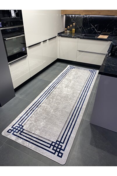 Brillant Geometrik Geçişli Şönil Görünüm Lateks Kaymaz Taban Leke Tutmaz Saça...