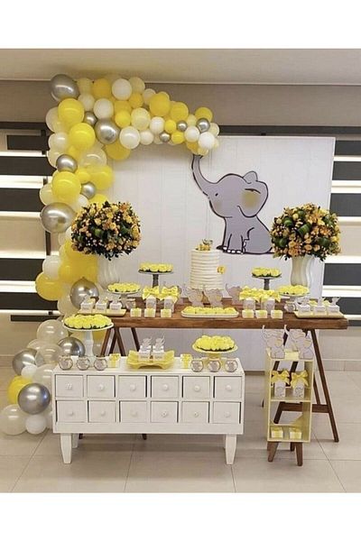 MERİ PARTİ Concept Metallic Balloon And Balloon Chain