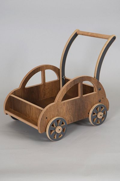 HobiMax Wooden Toy Car 4 Wheel Vosvos Model