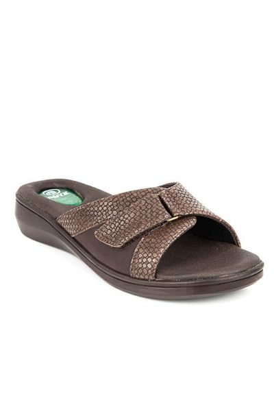 Muya Valdes 32201-004 Heel Gel Ανατομική Σόλα Γυναικείες Παντόφλες Καφέ 36-40