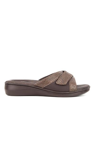 Muya Valdes 32201-004 Heel Gel Ανατομική Σόλα Γυναικείες Παντόφλες Καφέ 36-40