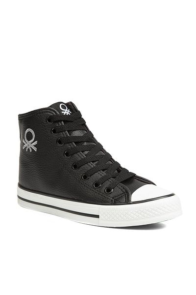 Benetton Negru - Pantofi sport pentru femei Zenne Bn-30727