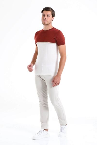 Hatemoğlu Πλεκτό μπλουζάκι με σχέδιο με κανονική εφαρμογή με λαιμόκοψη