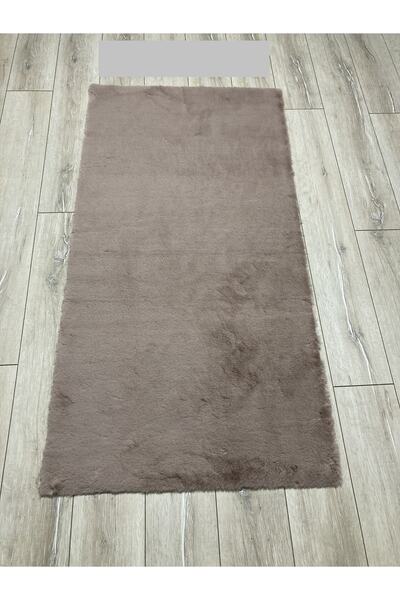 Tuğra Halı %100 Ithal Eco Tavşan Tüyü Post Halı 1.kalite Ebatlı+gül Kurusu