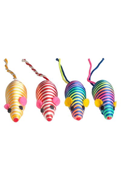 Eastland Colorful Toy Mouse - Set of 4