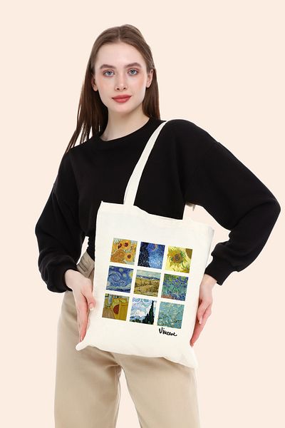 BAGAND Τσάντα Van Gogh Collage Art Tote