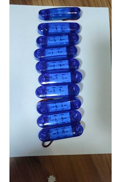 Akyol 9 Led Tombul Led Lamba 10 Adet Mavi 12/24 Volt4 Uyumlu Led Pozisyon Lam...
