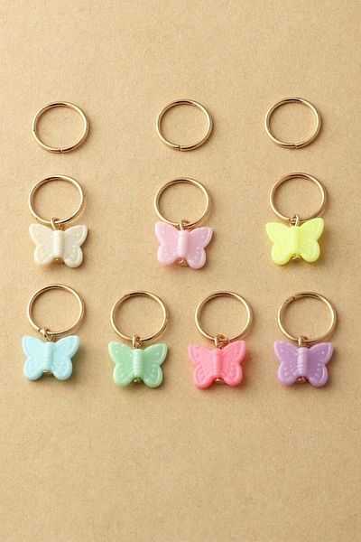 BAHELS Trend Butterfly Hair Earring Clasp Set