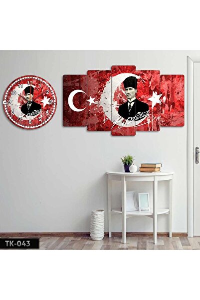 EVLOYA Atatürk, Kırmızı Beyaz Ayyıldız, Türk Bayrağı, Kemal Atatürk - Tablo S...
