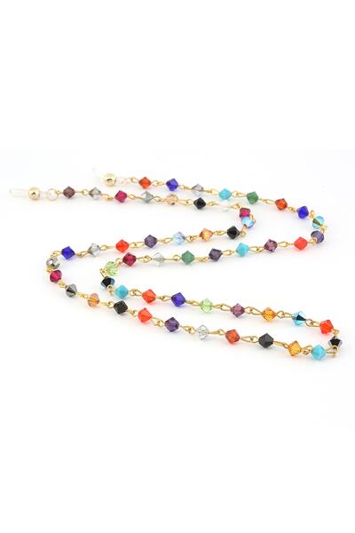 BVER نظارات مع حزام سلسلة بتفاصيل حجرية